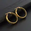 Brincos de argola novos de celebridade da internet INS transfronteiriços, aço inoxidável banhado a ouro 18K, brincos geométricos de espiga de trigo, brincos femininos, joias, atacado