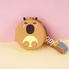Cartera de Silicona de Capibara Llavero Infantil Bolsa de Almacenamiento Colgante Bolsa de Almacenamiento para Monedas