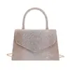 Yue Zi 2026 Outono Inicial Nova Moda Bolsa de Mão Totalmente Cravejada Design Elegante de Bolsa de Festa para Senhora Bolsa de Ombro