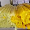 Bastão de Uretano de Borracha Silicone Pu Borracha Haste 90 Amarelo Haste de Poliuretano Tubo de Borracha Importado Amarelo Sólido