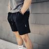 Shorts de fitness de verão masculinos esportivos casuais calças de cinco pontos corrida treino elástico agachamento simples calças da moda