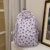 Mochila Escolar Feminina Estilo Japonês Menina do Instagram Estilo Preppy Mochila Pequena Fresca com Laço Grande Capacidade Mochila Leve Fofa