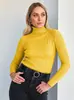 Suéter de Cuello Alto de Punto para Mujer - Base de Punto - Estilo Europeo y Americano - Amazon - Ropa de Punto para Otoño e Invierno