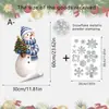 Adesivos de parede divertidos para animais de estimação com pernas longas e tema de Natal para quartos e salas de estar, Decorações de janela de Natal, Autoadesivos, Adesivos de vidro à prova d'água