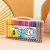 Juego básico de bolígrafos de acuarela de gran capacidad con poste triangular directo de fábrica, lavable, para pintura de grafiti, pincel para jardín de infancia