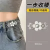 Fivela de apertar cintura de jeans, artefato de apertar cintura sem costura, fivela de ajuste elástico para calças, artefato de cintura de saia de grande para pequeno