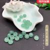 Cuentas de Ábaco de Aventurina Verde Natural Cuentas Espaciadoras Cuentas de Rueda para Ensartar Cuentas Sueltas Hebilla de Jade Hecho a Mano DIY Collar Aretes Accesorios