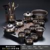 Juego de té de arcilla púrpura estilo antiguo con tetera y tazas para uso doméstico, juego de té completo de alta gama para regalar