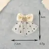 Novo Tecido Fresco e Fofo Urso de Pelúcia com Renda e Laço Acessórios DIY para Meias Chapéu Adesivos de Tecido Acessórios Decorativos