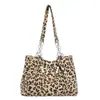 Bolso de Mano Informal con Estampado de Leopardo Transfronterizo Bolso Tote de Hombro Estilo Retro Bolso Cubo para Mujer para el Trabajo y el Día a Día Venta al por Mayor