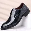 Zapatos Formales de Negocios para Hombre Tallas Grandes Transfronterizos Zapatos de Cuero con Cordones de Caña Baja Moda Masculina Casual Zapatos de Hombre En Stock Dropshipping