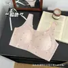 Roupa íntima feminina sem costura de seda gelada plus size transfronteiriça, sutiã tomara-que-caia com estampa de laço, sutiã com ajuste de sustentação