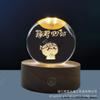 Venta al por mayor de fábrica Pegaso elefante sistema solar bola de cristal luminosa decoración de escritorio regalo de San Valentín para novia