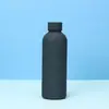 Botella de Boca Pequeña de Acero Inoxidable Americana Transfronteriza, Vaso Simple de Doble Pared con Aislamiento al Vacío, Taza Deportiva Portátil para Exteriores con Acabado Mate