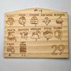 Dados de Haya de 12 Caras Dados Educativos Casuales Dados de Madera para Pareja de San Valentín Dados Poliédricos en Stock