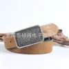 Moda masculina retro literária flores e plantas liga fivela grande de placa cinto personalidade jovem cinto de PU uma geração de cabelo