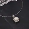 Silver City Plata de Ley S925 Collar de Perlas Amor Verdadero Moda para Mujer Alto Sentido Colgante de Perla Natural Diseño de Cadena para Clavícula