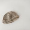 Gorro de lana con piel de melón para niños, estilo coreano, versátil, para otoño e invierno, para niños y niñas, jersey de bebé, gorro de punto para otoño
