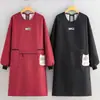 Delantal Impermeable y a Prueba de Aceite de Manga Larga, Extendido y Ampliado, Overol para Hombre, Delantal de Cocina Casera y Tareas del Hogar para Pareja, Delantal de Trabajo para Adulto