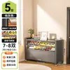 Zapatero de acero para uso doméstico, adecuado para entradas y pasillos, con gran capacidad, diseño de montaje en pared y almacenamiento integrado, proporcionando almacenamiento a prueba de polvo