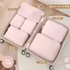 Bolsas de Armazenamento para Viagem Organização de Roupas Separação Bolsas Portáteis de Compressão para Roupas Mala Roupa Íntima Jaqueta de Penas Artefato de Armazenamento