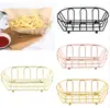 Cesta de Almacenamiento de Hierro Forjado Estilo Japonés, Cesta para Papas Fritas, Cesta para Pollo Frito de Restaurante, Cesta de Almacenamiento de Escritorio, Cesta de Almacenamiento de Frutas, Plato de Frutas