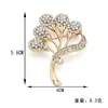 Broche texturizado estilo coreano para mujer, broche de aleación de alta gama, corsage de lujo ligero, nicho, con pedrería, pasador fijo anti-exposición, decoración para abrigo