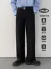 Pantalones de traje casual de estilo retro americano, holgados, para hombre, moda diaria de primavera/otoño 2026, para ir al trabajo, pantalones de negocios ligeros, modernos