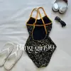 [Estampado de Leopardo de Selva] Atractivo Traje de Baño Enterizo Adelgazante con Estampado de Leopardo para Mujer, Coreano de Carreras, Secado Rápido, Traje de Baño Enterizo, Natación
