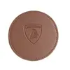 Fabricante Produce Posavasos Redondos de Cuero Genuino con Logo Corporativo Impreso, Estilo Universal Mats de Café y Posavasos para Bebidas de Cuero de Primera Capa