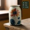 Vaso Pequeno de Cerâmica Pintado à Mão de Jingdezhen Criativo de Grés Arranjo de Flores Enfeites de Sala de Estar Peça Hidropônica de Mesa