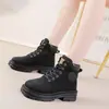 Botas Martin Botines para Mujer, Otoño Unisex Pareja Media Caña Casual Versátil Suela Gruesa Estilo Británico Cómodos Aumentadores de Altura