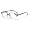 Armazón de Gafas Nerd Ultra Ligero con Forma Ovalada Tr Pequeño para Mujer, Armazón Suave para Chicas, Anti Luz Azul para Miopía, Espejo Plano de Moda