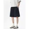 Shorts versátiles de retazos de verano, holgados, casuales, de pierna ancha, deportivos, para commuting, rectos, fluidos, a la rodilla para hombre