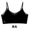Sujetador de Cobertura Completa para Mujer, Transpirable, sin Aros, Anti-Caída, Cómodo, de Seda Helada, Push-Up Inalámbrico, Alta Elasticidad, Copas de Aire, Espalda Bella