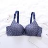 Novo comércio exterior transfronteiriço europeu e americano multicolorido push up confortável respirável roupa íntima feminina com anel de aço sutiã de uma peça plus size