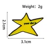 Set Geométrico Insignia de Metal Moda Accesorios de Ropa en Inglés Pines de Solapa Serie de Música Broche Geométrico Estilo Ins