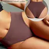 Braguitas Rusas Sin Costuras con Piernas Plegadas, Europeas y Americanas Sexys Transpirables Talla Grande Alta Elasticidad Braguitas Bikini