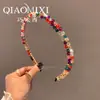 Corea del Sur Dongdaemun Sello de Cabello de Cristal Mechón de Cabello Diadema para el Cabello Mujeres Lavarse la Cara Presionar Color de Cabello 2024 Nuevo Estilo Diadema Elegante Adorno para la Cabeza
