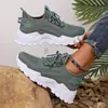 2026 Novidade Comércio Exterior Transfronteiriço Sapatos Brancos Esportivos Casuais Confortáveis Respiráveis Tendência Versátil Sapatos para Mãe Tamanho Grande