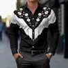 Camisa Casual de Manga Larga para Hombre 2026, Camisa de Moda Transfronteriza sin Planchar, Camisa Digital de Tallas Grandes para Hombre