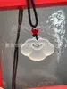 Colgante de Cerradura Cerradura de Paz Auspiciosa Cadena para Clavícula de Calcedonia Versátil para Usar al por Mayor Ágata Cerradura de Nube Auspiciosa Pedir desde 1 pieza Regalo