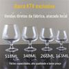 Copo de conhaque de vidro taça de vinho bar KTV especial LOGOTIPO