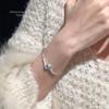 Pulseira de cobra de zircônia galvanizada a ouro real, pulseira feminina de celebridades on-line, mesmo nicho, pulseira leve de luxo, alta sensibilidade, atacado