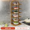 Estante de Almacenamiento de Alimentos de Cocina Multicapa Plato de Comida para el Hogar Estante de Almacenamiento Multifuncional para Alimentos y Estante de Almacenamiento de Alimentos para el Hogar