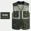 Chaleco Outdoor Delgado Multibolsillos Transfronterizo para Hombre, Chaleco de Pesca de Malla de Secado Rápido de Verano, Ropa de Trabajo para Fotografía para Hombre