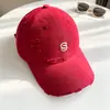 Gorra de Béisbol con Letra para Mujer con Visera Ancha, Hace que la Cara Parezca Más Pequeña, Gorra Azul Tipo Pico, Versátil Estilo Coreano Sombrero de Copa Suave