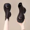 Botines de Suela Gruesa de Venta Caliente para Mujer 2026 Otoño/Invierno Nueva Llegada Botas de Caña Ancha Estilo Británico Otoño/Invierno Botas Martin con Felpa para Mujer
