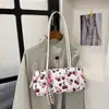 Bolsos para Mujer 2026 Verano Nuevo Estilo Bolsa de Compras Hombro Único Gran Capacidad Estampado de Cerezas Moda Bolso Tote Simple Bolso de Mano