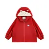 Cortavientos Bordado de Dibujos Animados para Niñas Wulibu 2026 Estilo Nuevo Primavera y Otoño Chaqueta con Capucha Suelta Linda a Prueba de Viento para Niños